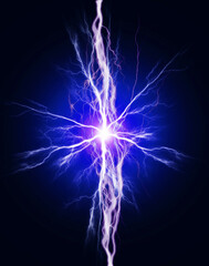 Pure Power and Electricity Plasma Bolts of Shocking Energy