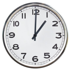 Obraz na płótnie Canvas Office clock showing one o'clock