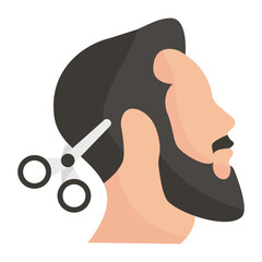 Halq And Taqsir Sunnah Vector color Icon Design, Eid al-Adha or Eid-ul-Kabir Symbol, Hajj Sign, Muslims religious Festival Stock illustration, Trimming hair during zil hajj Concept