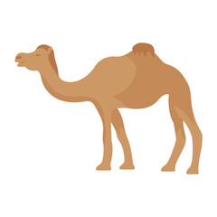 Camel Kurbani Concept, ritual animal sacrifice Vector color Icon Design, Eid al-Adha or Eid-ul-Kabir Symbol, Hajj Sign, Muslims religious Festival Stock illustration