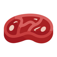 Camel Meat Piece or steak Vector color Icon Design, Eid al-Adha or Eid-ul-Kabir Symbol, Hajj Sign, Muslims religious Festival Stock illustration, Raw Beef Concept