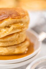 Eggnog pancakes