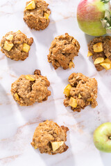Apple oatmeal cookies