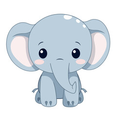 Obraz premium baby elephant cartoon vektor crafted by Generative AI