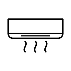 Air conditioner icon vector on trendy design