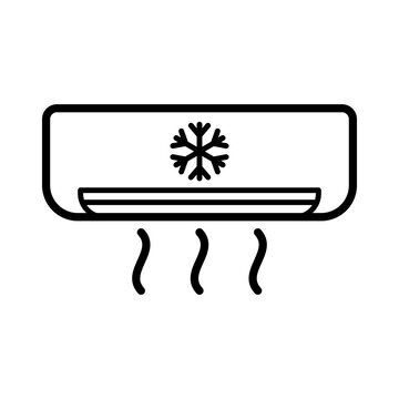 recommend clip art: Air conditioner icon vector on trendy design