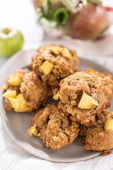 Apple oatmeal cookies