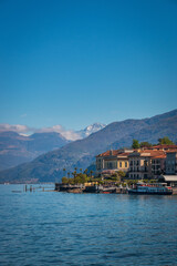 Scenic view of Bellagio at Lake Como, Italy