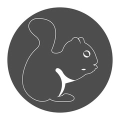 squirrel icon illustration vector