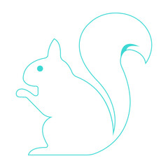 squirrel icon illustration vector