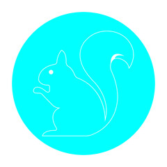Fototapeta na wymiar squirrel icon illustration vector