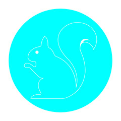 squirrel icon illustration vector