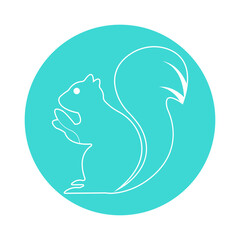 Naklejka na ściany i meble squirrel icon illustration vector