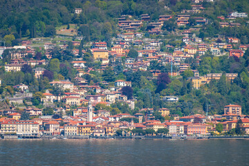 Fototapeta na wymiar Scenic view of Menaggio, Lake Como, Italy