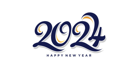 2024 logo design vector with modern unique and creative concept