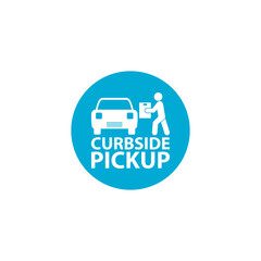 Curbside pickup glyph icon isolated on white background © sljubisa