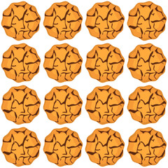 Obraz premium Pattern homemade cookie different taste in pastry biscuit