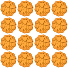 Pattern homemade cookie different taste in pastry biscuit