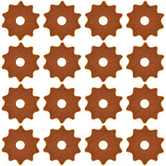 Pattern homemade cookie different taste in pastry biscuit
