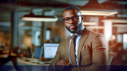 Obraz premium Generative Ai. the cover of the book, the power of the black man