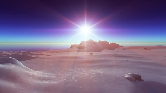 ice berg sunset