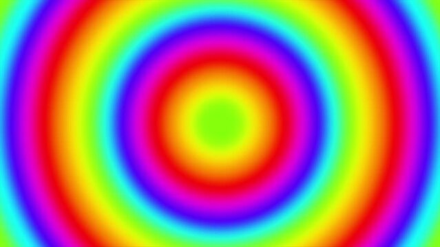 Spectral blurry circular rainbow loop background