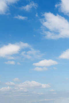 Blue sky with white clouds background