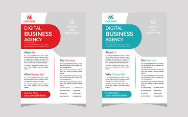 Corporate business flyer template design. design template.  marketing, business proposal, promotion, advertise, publication, cover page. modern design template. modern template