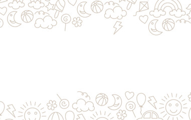 childrens theme seamless pattern background