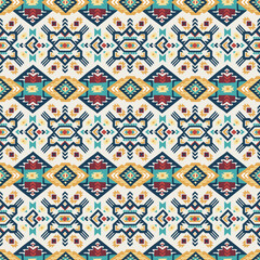 Hand drawn abstract seamless pattern, ethnic background, boho style - great for textiles, banners, wallpapers, wrapping - vector design