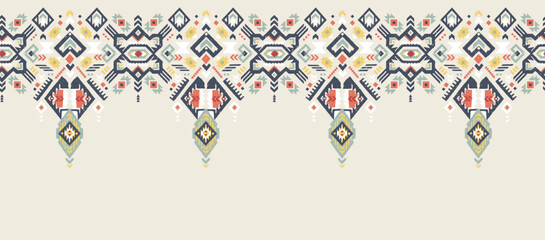 Hand drawn abstract seamless pattern, ethnic background, boho style - great for textiles, banners, wallpapers, wrapping - vector design