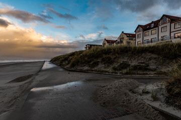 Sparziergang nachmittags im Dezember