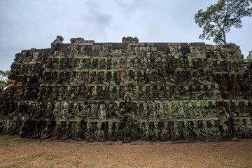 Terrace of the Leper King in Angkor Wat Temple, Siem Reap, Cambodia
