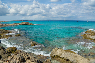 Fototapeta na wymiar Formenetera Ibiza Balearic islands in Spain