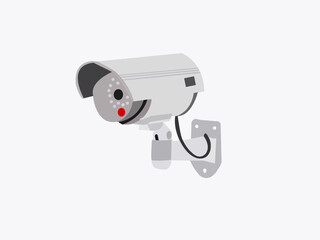 IP CCTV camera install by have water proof cover to protect camera with home security system concept.