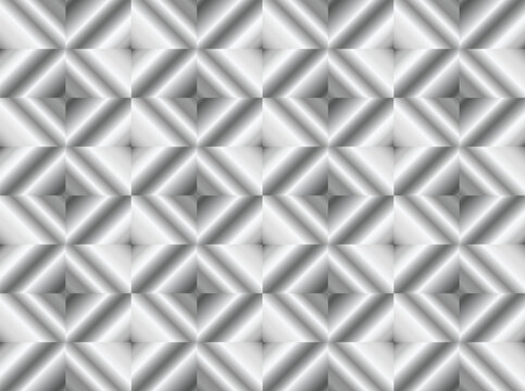 Silver metal geometric pattern. Silver metallic rombe pattern abstract. 