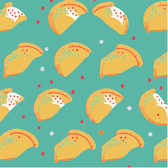 cute simple cornish pasty pattern, cartoon, minimal, decorate blankets, carpets, for kids, theme print design
