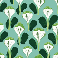 cute simple bok choy pattern, cartoon, minimal, decorate blankets, carpets, for kids, theme print design
