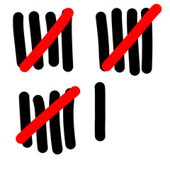 Tally Marks, Numberic, Tradisional Number