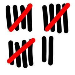 Tally Marks, Numberic, Tradisional Number