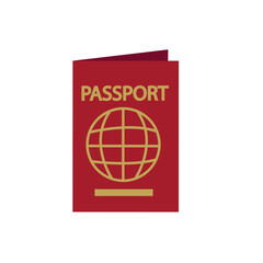 Passport isolated icon, travel and tourism concept