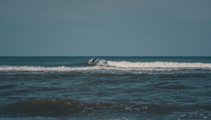Surfer auf dem Meer