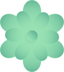 Flower, Element of floral paper cut. Paper cut of flower shape and spring symbol.