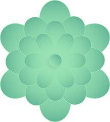 Flower, Element of floral paper cut. Paper cut of flower shape and spring symbol.