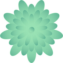 Flower, Element of floral paper cut. Paper cut of flower shape and spring symbol.