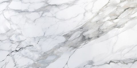 Minimal white marble texture with natural pattern for background, generative ai