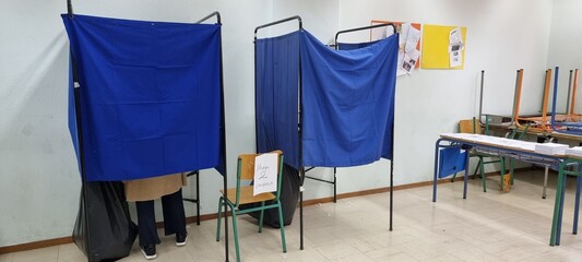 ballot box elections in greece ballots in election center