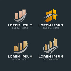 Business and finance logo design vector template