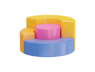 infographic icon 3d rendering vector illustration