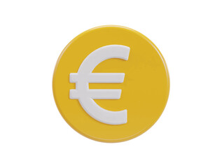 Obraz premium euro icon 3d rendering vector illustration